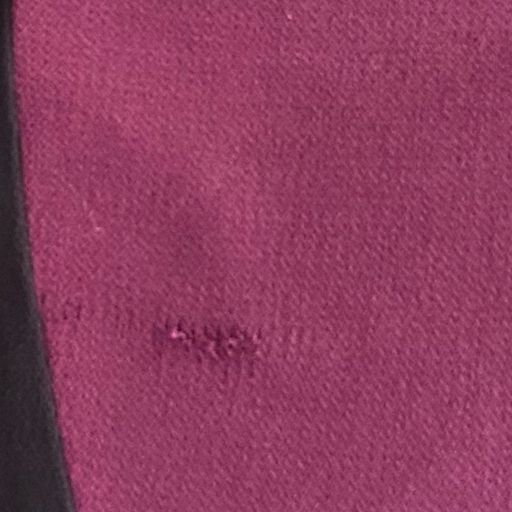 Tory Burch Colorblock Knit Top Shoulder Zipper in Black Red Burgundy Size 6 - Picture 8 of 9
